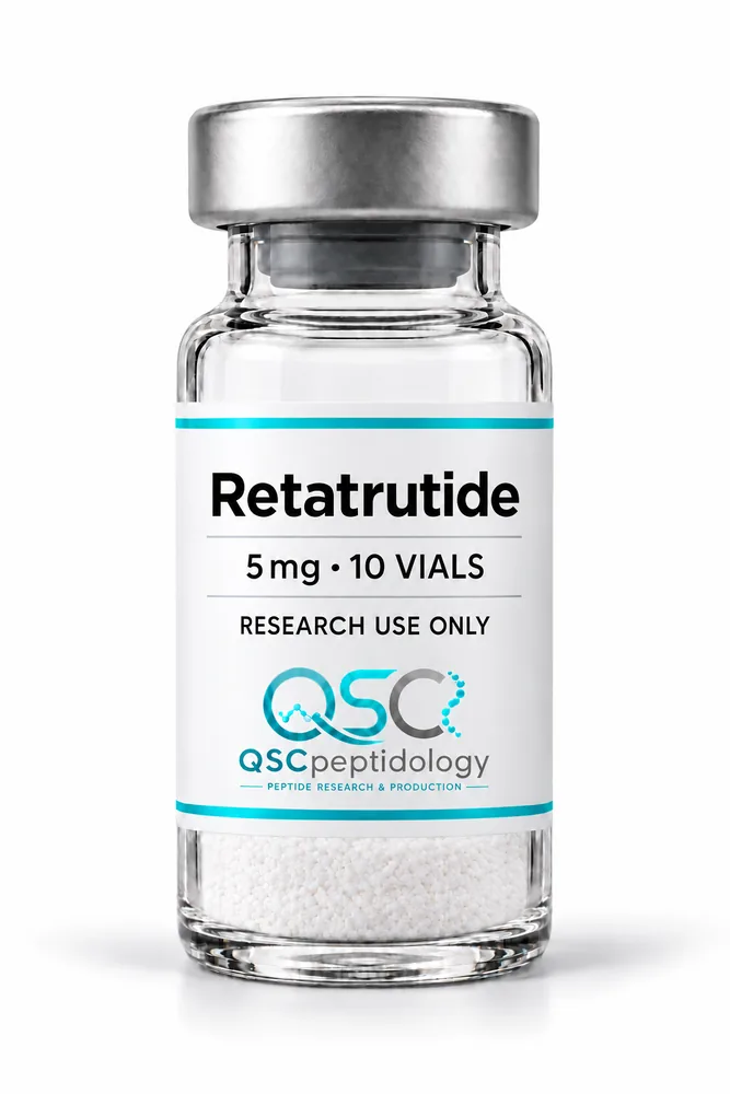 Retatrutide 5mg (Paquet de 10 flacons) QSC Peptidology